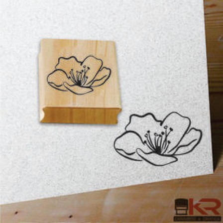 Carimbo Flor abrindo