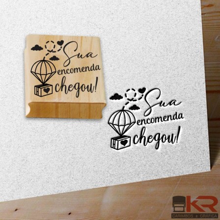 Carimbo Sua encomenda Chegou