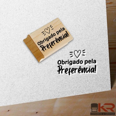 Carimbo Obrigado pela preferência