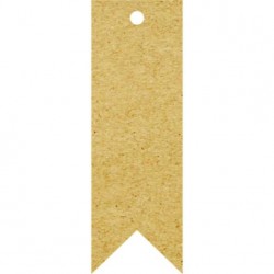 Tags Kraft 240g - calda de peixe - sem Impressão