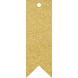 Tags Kraft 240g - calda de peixe - sem Impressão