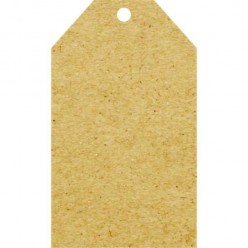 Tags Kraft 240g - Chanfrada - Sem Impressão