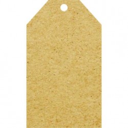Tags Kraft 240g - Chanfrada - Sem Impressão