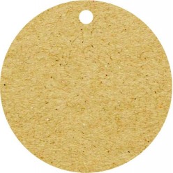 Tags Kraft 240g - Redonda - Sem Impressão
