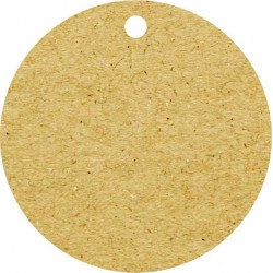 Tags Kraft 240g - Redonda - Sem Impressão