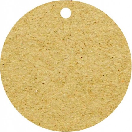 Tags Kraft 240g - Redonda - Sem Impressão