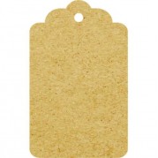 Tags Kraft 240g - topo de onda - sem Impressão