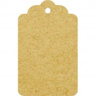 Tags Kraft 240g - topo de onda - sem Impressão
